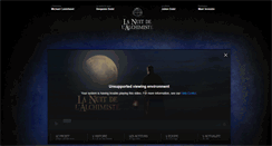 Desktop Screenshot of lanuitdelalchimiste.com